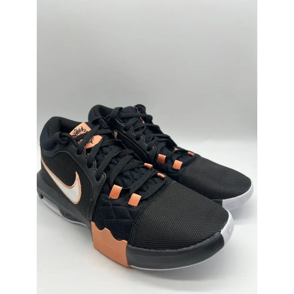 Nike LeBron Witness 8 Black Apricot Agate White HQ2139 001 Men's 11
